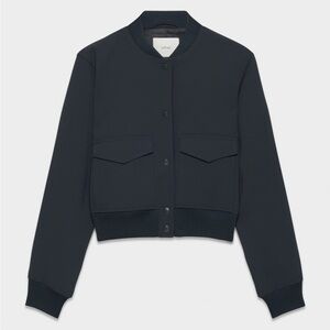 NWT NEW Wilfred Stella Crepe Bomber Jacket Navy size XXS